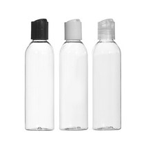 프레스캡 120ml 150ml 200ml 250ml 300ml 500ml 똑딱이캡 공병 화장품, 200ml투명 흰색캡, 1개