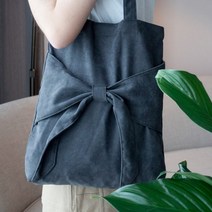 데브 리본 무지 에코백