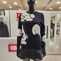 파사디 골프 여성 강아지인타샤 라운드 니트 P22FKP316MBK