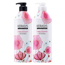 케라시스 러블리 앤 로맨틱 퍼퓸 샴푸 600ml + 린스 600ml 세트, 1세트