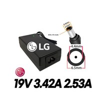 LG모니터M235IPS M235IPS-PN M235IPSM MX235IPS MX235IPSM MX238 MX238DM MX235D MX235DM전용 19V 3.42A어댑터, 어댑터 + 3구원 파워코드 1.8M, 1개