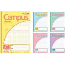 일본직발송 3. 고쿠요(KOKUYO) 고쿠요 노트 캠퍼스 노트 용도별 B55mm 방안 괘선 5권 노 -30VS10 -5NX5 B0, One Size_물방울 무늬 5색 팩 5, One Size_물방울 무늬 5색 팩 5, 물방울 무늬 5색 팩 5mm, 단품