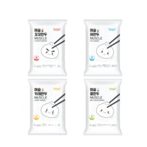 속 편한 글루텐프리 닭가슴살 카레 명태순살 흰강낭콩 곤약 만두 온 가족 간편한 만두 4종, 머슬꼬꼬만두 4팩