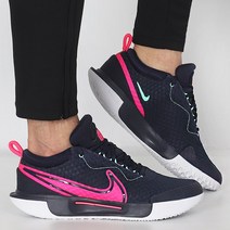나이키 매쉬 쿠셔닝 테니스화 ZOOM COURT PRO HC 네이비핑크