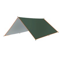 태양 그늘 캐노피 방수 홈 파티오 차양 선 스크린 해먹 휴대용 야외 캠핑 피크닉 비치 텐트 쉼터, 녹색 3x5m