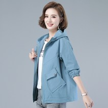 40대 50대 여성 엄마 옷 빅사이즈 캐주얼 가을 자켓 재킷 후드