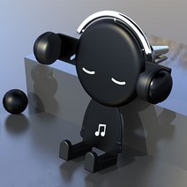 Hesheng 자동차 핸드폰 거치대 인테리어 액세서리 심플 큐티 핸드폰 거치대 3가지 색상, 블랙