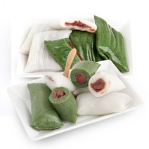 아이스 흰/모싯잎 팥앙금 절편1kg+가래떡1kg, 단품