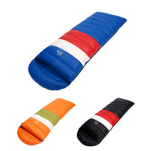 자탄 구스다운 침낭 거위털 겨울 사계절 가벼운 경량 캠핑 차박 이불 담요 슬리핑백, 블랙, 1500g, 1개