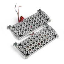 락모터스 차량용 96발 LED경광등 싸이키 스트로브 파박이 그릴싸이키 비상등, (선택2번)96발(블루레드), 1개