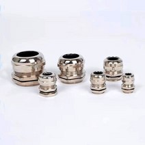 케이블글랜드 1 개몫 황동 니켈 금속 ip68 방수 케이블 글랜드 케이블 부싱 커넥터 3-44mm 고품질 케이블, PG9 For 4-8mm