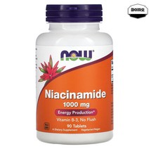 나우푸드 비타민B3 나이아신 니아신 Niacin 1000mg 90정