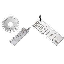 1Pcs 금속 시트 두께 게이지 용접 검사 도구 및 Set, 01 실버