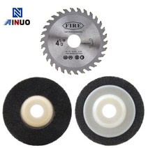 앵글그라인더115mm TCT 커팅 디스크 목재 금속 원형 톱 블레이드 플랩 나일론 섬유 그라인딩 연마 휠 앵글, 04 3Pcs Mixed