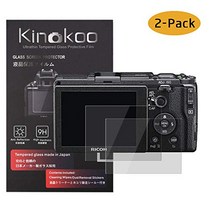 kinokoo 액정 보호 필름 리코 Ricoh 디지털 카메라 Ricoh GR III 전용 경도 9H 고투과율 내 지문 기포 없음 강화 유리 두께 0.3mm 2장 세트