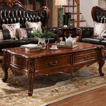 엔틱거실장 티비다이 엔틱 장식장 원목 거실, 옵션 _원목테이블135*70*53높이