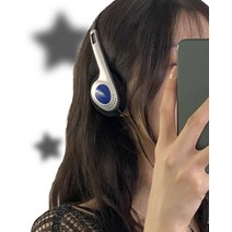 [어댑터포함] 필크 레트로 Y2K 헤드폰 아이폰 C타입 8핀 이어폰 줄 헤드셋, 실버, C타입 어댑터