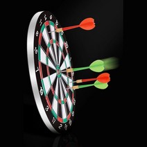 가족게임 홈스포츠 과녁세트 양면형 다트게임 다트판 홈다트보드 자석다트, 12인치다트+일반핀4P