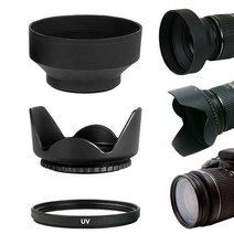 52MM 렌즈 후드 및 UV 필터 키트 Nikon 18-55mm AF-S 55-200mm 50mm f/1.8D + 추적 번호, 01 52mm