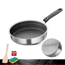 1구 원룸 하이라이트 붙지 않는 스테인리스 프라이팬 주방 요리, 01 SUSFP1_03 28cm