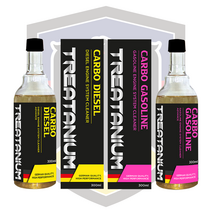 카보오일 TREATANIUM CARBO GASOLINE/DIESEL 카보 가솔린/디젤 1병 300ml (옵션선택) 배기가스 감소 연비저하 개선 엔진시스템 성능 복원, 가솔린(분홍)300ml