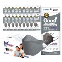 굿매너칼라황사방역용마스크 KF94 대형 회색
