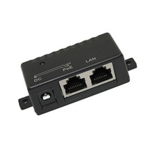 PoE 인젝터 스플리터 10100mbps 5v 12v 24v 48v1a poe 인젝터 전원 분배기 ip 카메라 poe 어댑터 모듈 액세서리, 없음