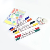 우찌다 캘리그라피 캘리그래피 컬러펜 트윈펜 다꾸펜, 1(블랙)