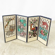 전통문양 문살 병풍 만들기-1인세트(8종 택1), 한국소품