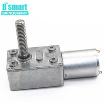 웜기어 베벨 체인 6-24V 6-150RPM 웜기어 DC 모터 M8 나사산 샤프트 반전 CW/CCW 자동 잠금, 24V 210rpm, package J