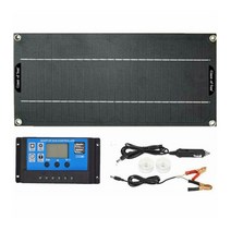태양 전지 패널 30w 18v 배터리 100a 충전기 컨트롤러 자동차 rv 휴대용 키트