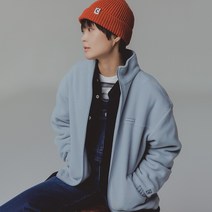 커버낫 [Covernat] 플리스 집업 자켓 스카이 블루