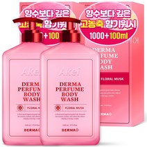 아케이 더마 퍼퓸 바디워시 플로럴머스크향, 1100ml, 2개