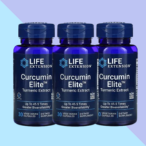 라이프익스텐션 Curcumin Elite 강황 추출물 베지 캡슐 30정 3개