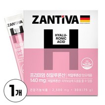 히알루론산 식약처인증 콜라겐 수분충전 피부보습 건강한 피부 도움 건강기능식품 분말 가루 스틱, 1박스, 30포