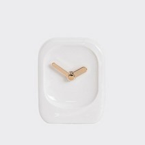 비믹스 오클락 세라믹 탁상시계, 시계-화이트 / 바늘-블랙