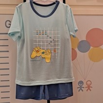 이랜드 [꾸씨꾸씨]꾸씨꾸씨 남아 시원한 아이스쿨 5부 반팔 실내복 내의세트~_인천점