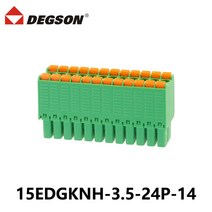 DEGSON 15EDGKNH-3.5-04P-14-00ZH 나노 더블 로우 툴 프리 스트레이트 인 커넥터 빠른 터미널 블록 피닉스 컨택트 DFMC 15/2/3/4/5/6/7/8/9/, [01] 15EDGKNH-3.5-04P, [03] 100 PCS
