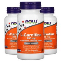 나우푸드 L카르니틴 엘 카르티닌 250mg 60식물성 캡슐 3개