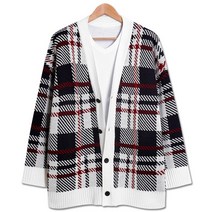 [당일출고] 탑보이 빅체크 오버핏 가디건 (TR823)