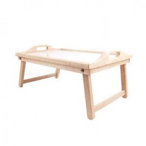 원목 접이식 베드트레이 고무나무 캠핑 좌식 테이블 좌탁 침대 미니테이블