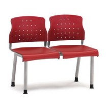 2인용 연결의자 레인보우 팔무(올사출) 638 대기실의자 2인용의자 휴게실의자 장의자 3인용의자 대합실의자 약국의자 로비의자, 레드-블랙