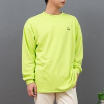 키작은남자 스마일 자수 맨투맨