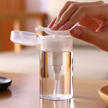 아세톤 투명 리무버 공병 디스펜서 용기 100ml 젤리무버 공병 펌프형 용기 원터치 소분 네일리무버, 누르는공병100ml, 본상품선택