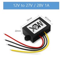 강압기 XWST-DC to DC 모듈 12v ~ 비절연 스텝 업 부스트 전력 변환기 전압 조정기, 01 1A_01 12V_02 28V