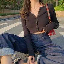 1+1 여성 크롭 숏 가디건 6가지 색상