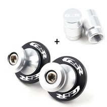 Suzuki GSR 750 600 400 GSR400 GSR600 GSR750 8MM 오토바이 액세서리 CNC 알루미늄 M8 스윙 암 스풀 슬라이더 스탠드 나사, A Set Sliver