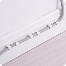 헬로요니 케이블 고정 정리클립 3color 컴퓨터 차량 집 선정리, 검정색, 1개