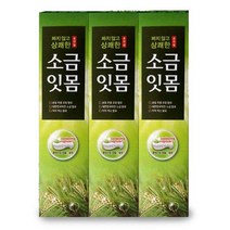 우주네점빵 상쾌한 소금잇몸 치약 150g 3개 약국치약 구강관리, 단일 수량