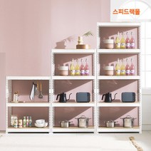 스피드랙 3단 4단 5단 화이트 앵글 철제선반 무볼트 조립식 선반 베란다 펜트리 선반장 창고 수납 다용도, 5단   700   600   1500, 1개
